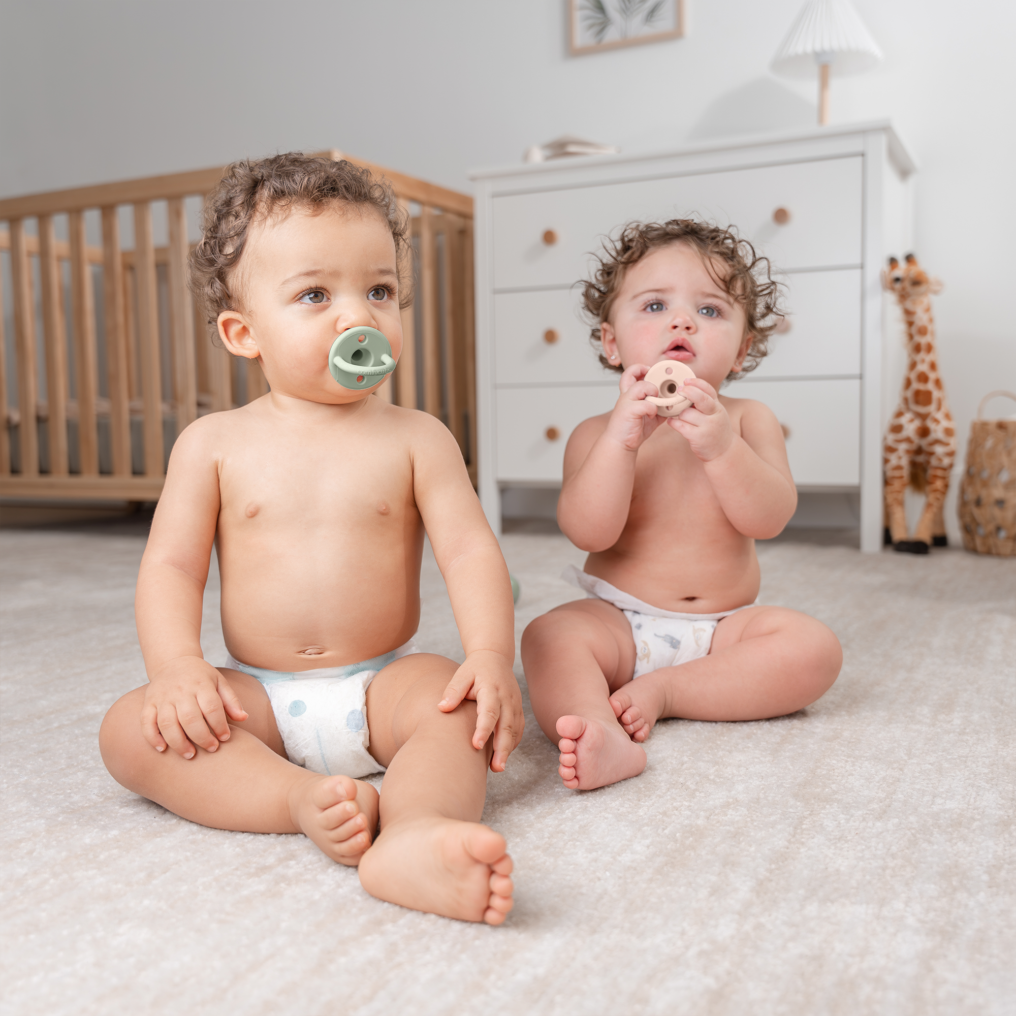 Baby Pacifier 5 Pack, 100% Food Garde Silicone by Comfy Cubs