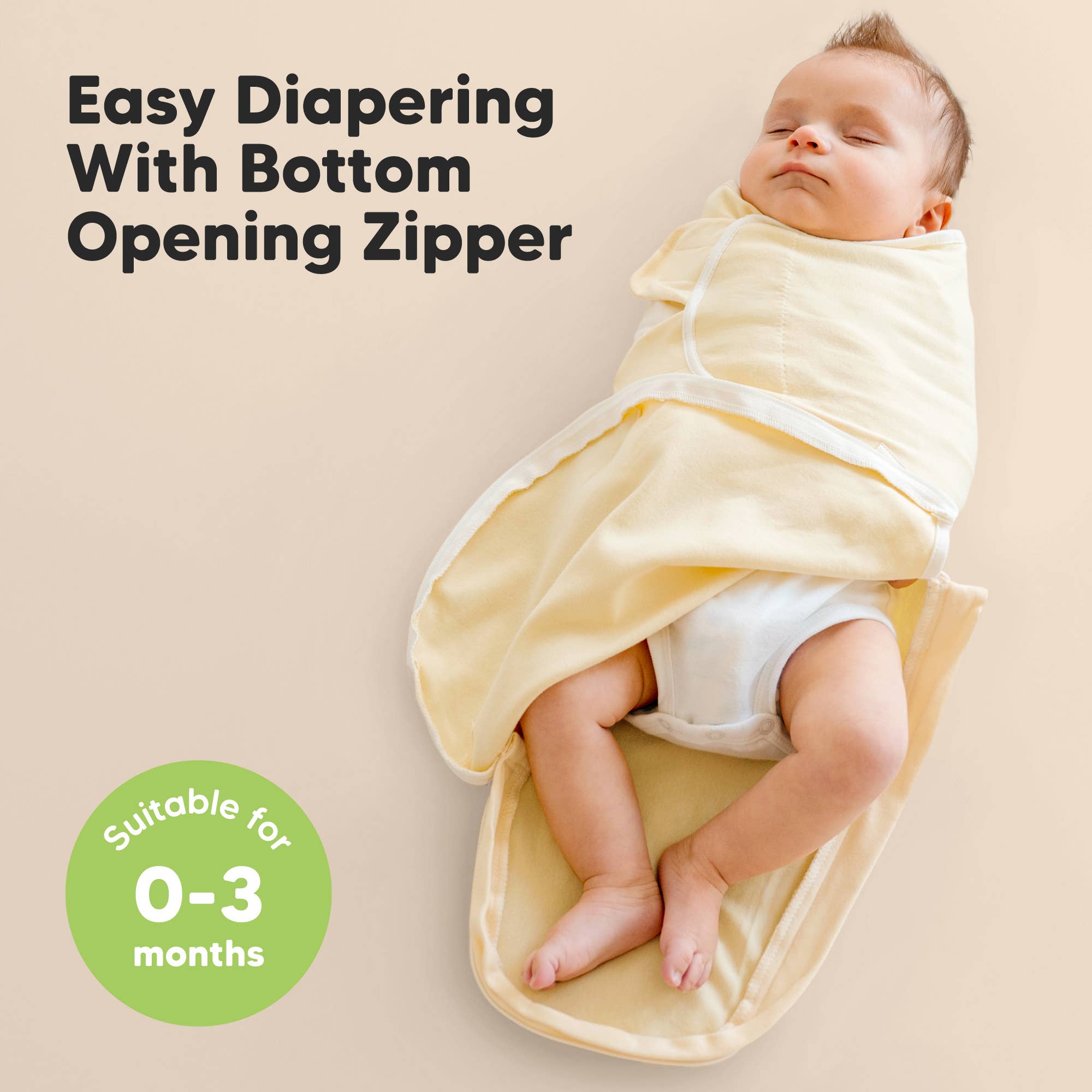 3pk Soothe Zippy Baby Swaddles 0-6 Months,Newborn Sleep Sack