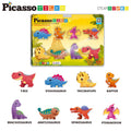 PicassoTiles 8pc Dinosaur Magnetic Action Figures