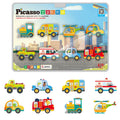 PicassoTiles 8pc Metro City Magnetic Action Figures