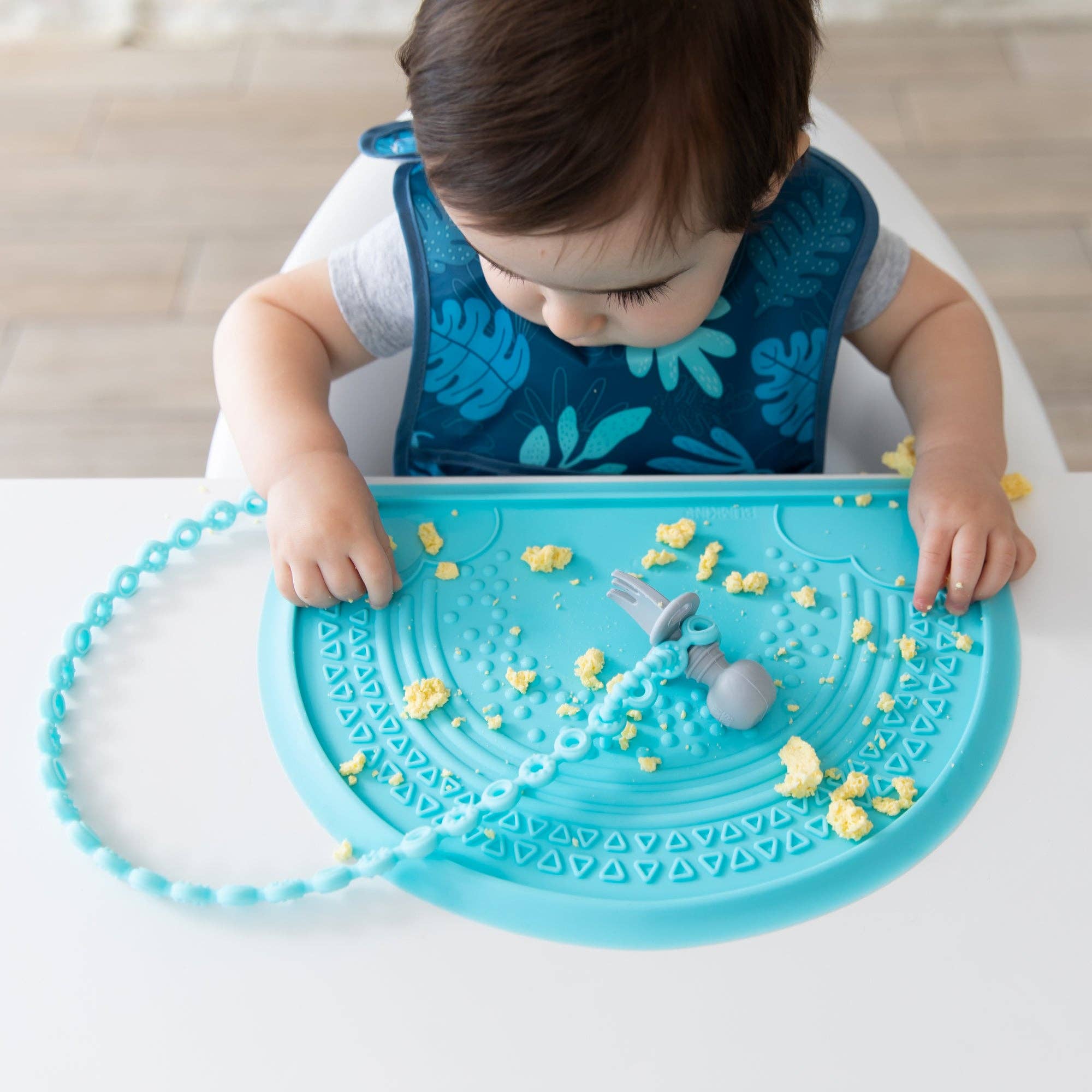 Starter Bib 2 Pack: Dinosaurs & Blue Tropic