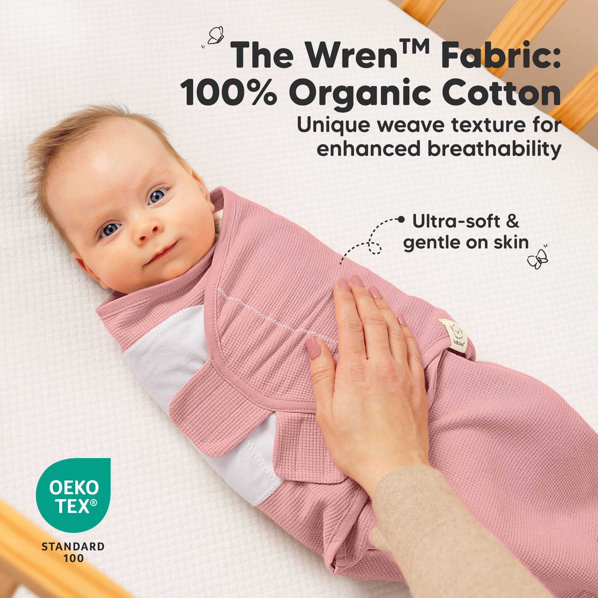 3pk Soothe Wren Swaddle Sleep Sacks for Newborns