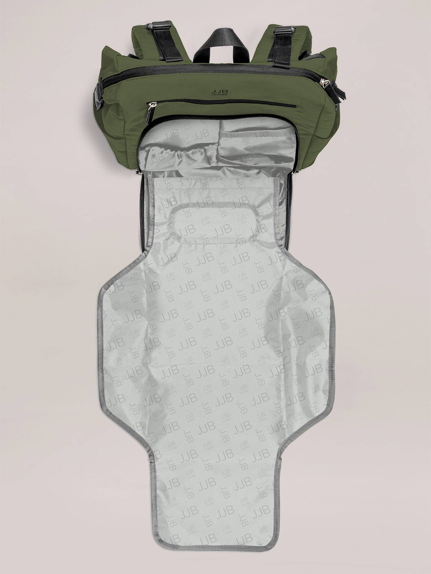 Modern Backpack Diaper Bag - Olive