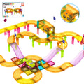 PicassoTiles 40pc Travel Size Magnetic Tile Race Track Set