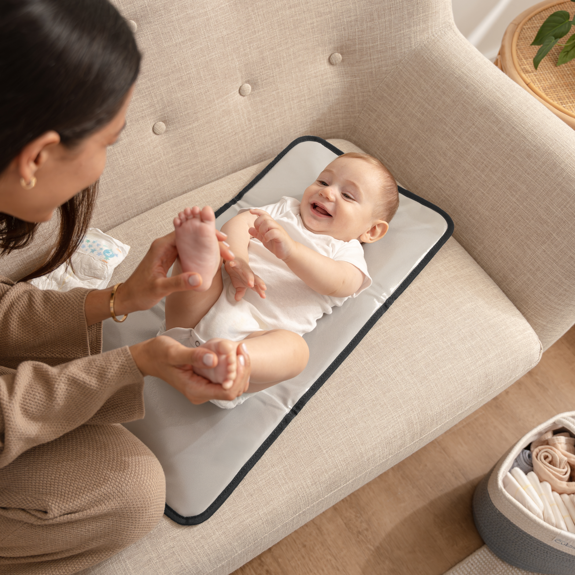 Baby Changing Pad Large Size, Waterproof Mat by Comfy Cubs