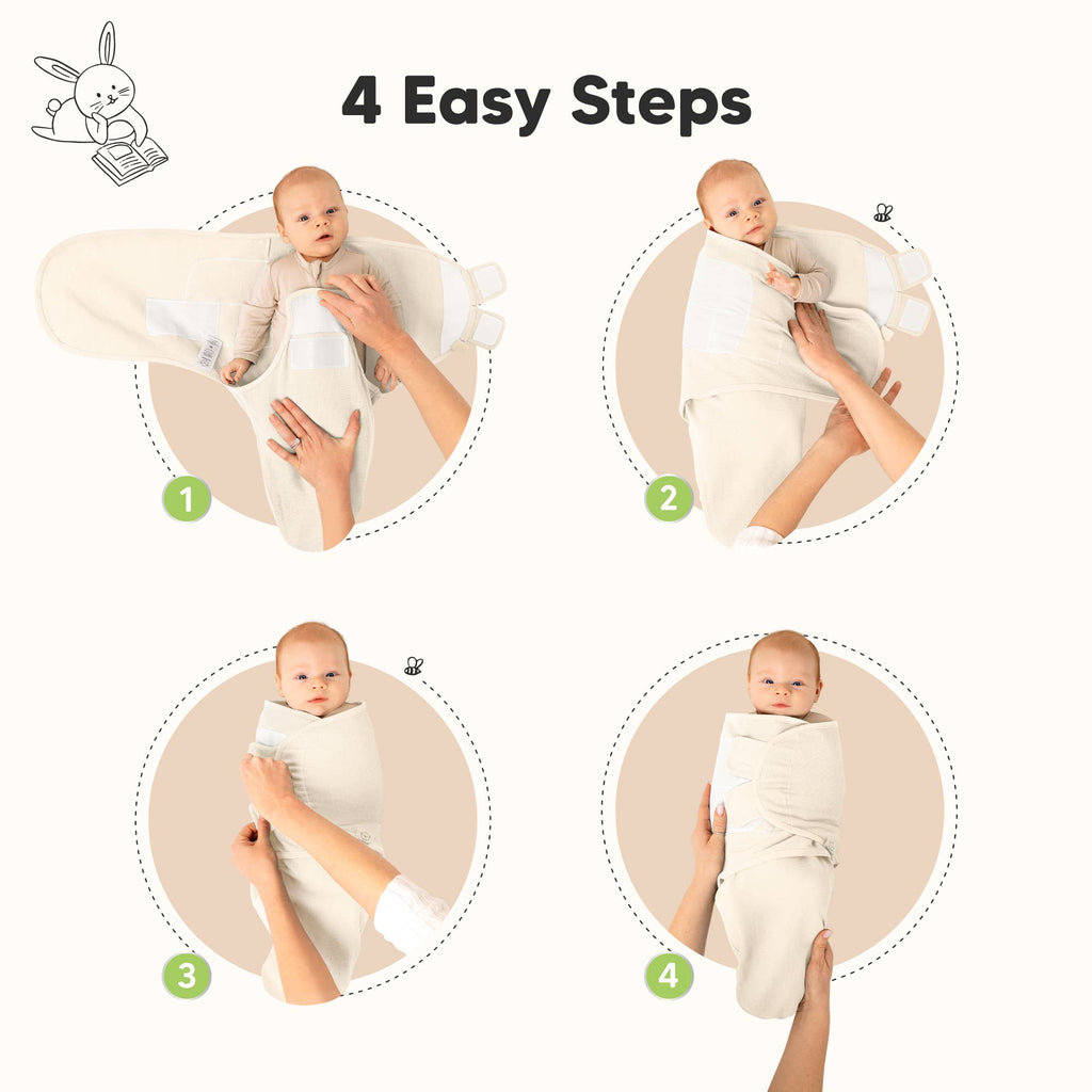 3pk Soothe Wren Swaddle Sleep Sacks for Newborns