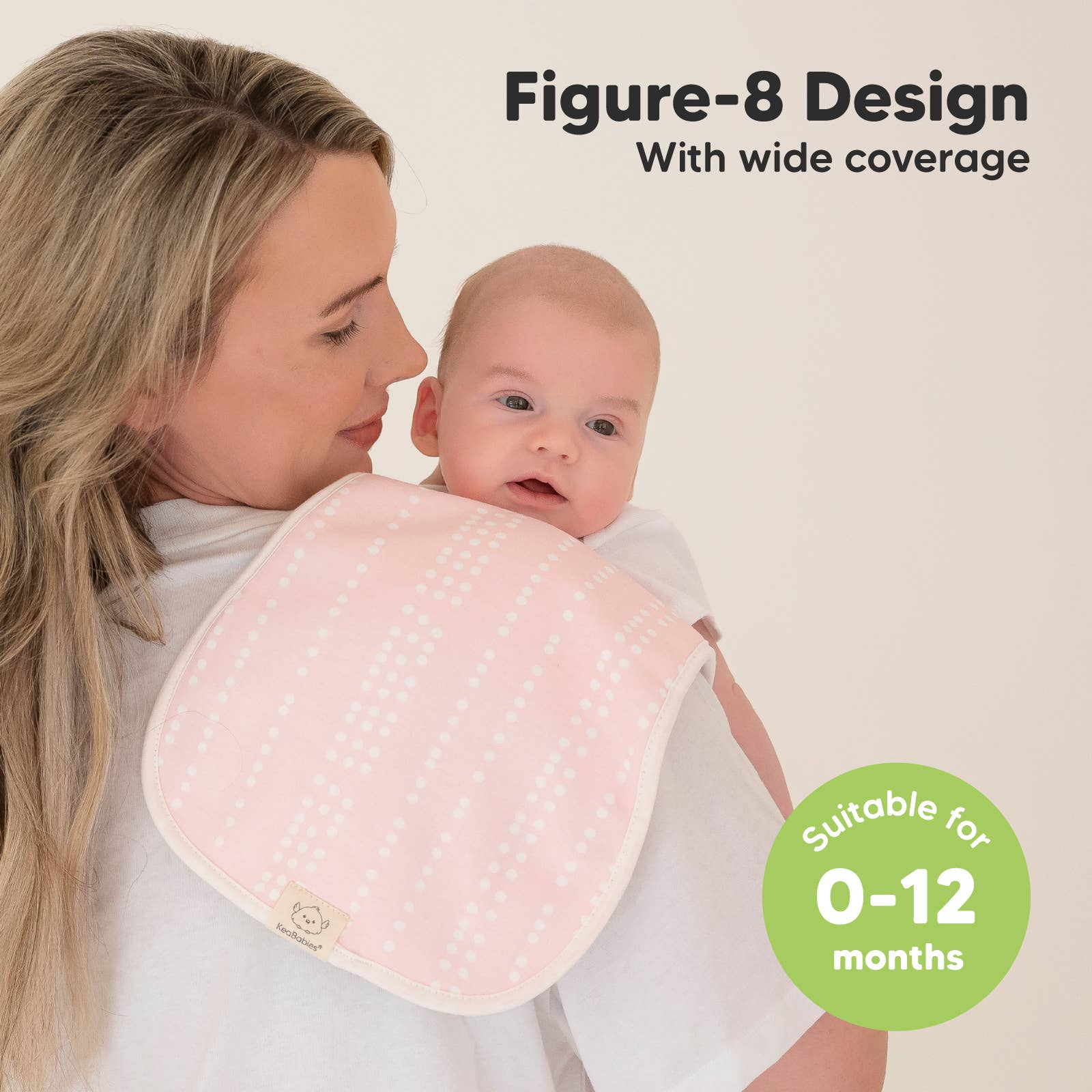 KeaBabies 5-Pack Urban Burp Cloths