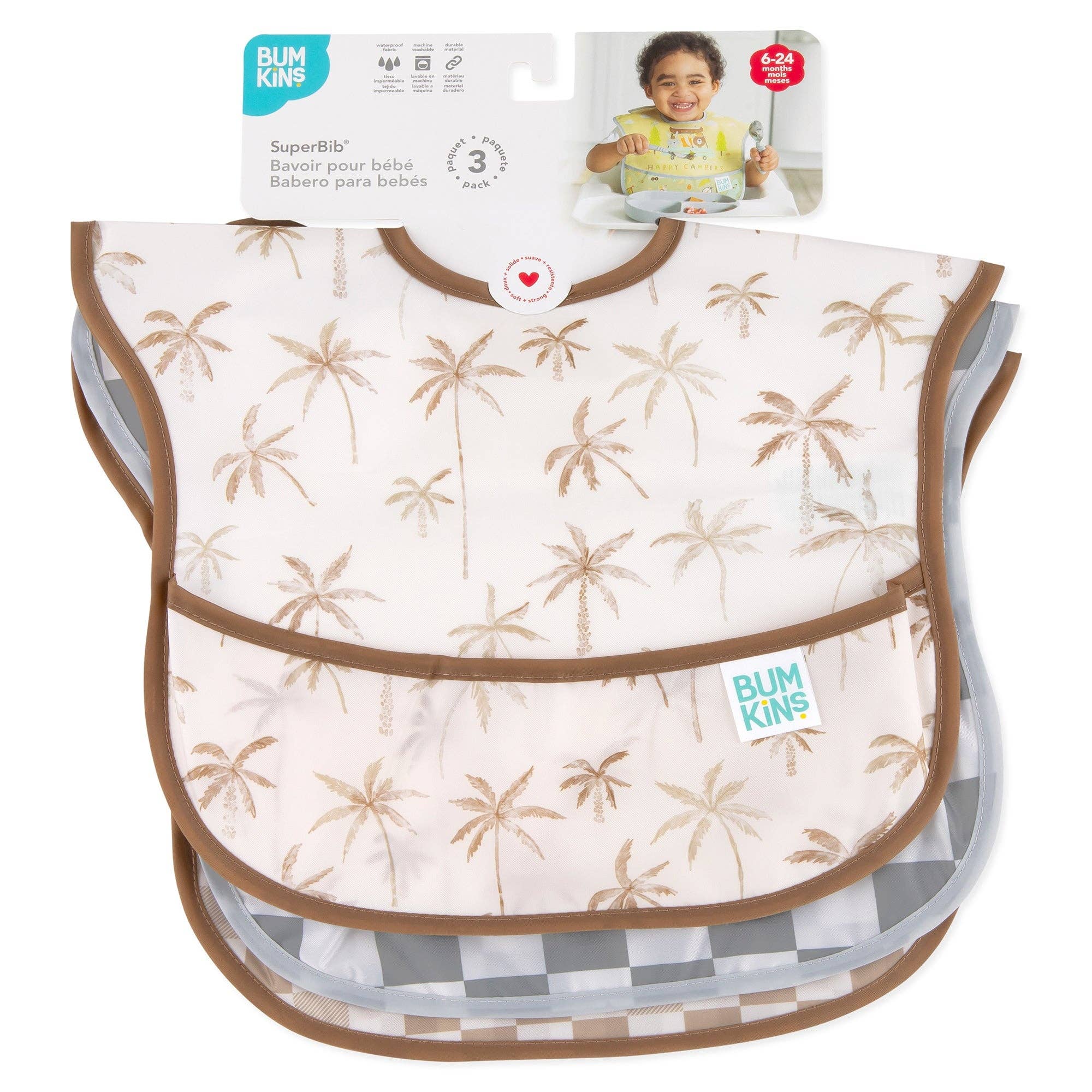 SuperBib® 3 Pack: Palms + Check