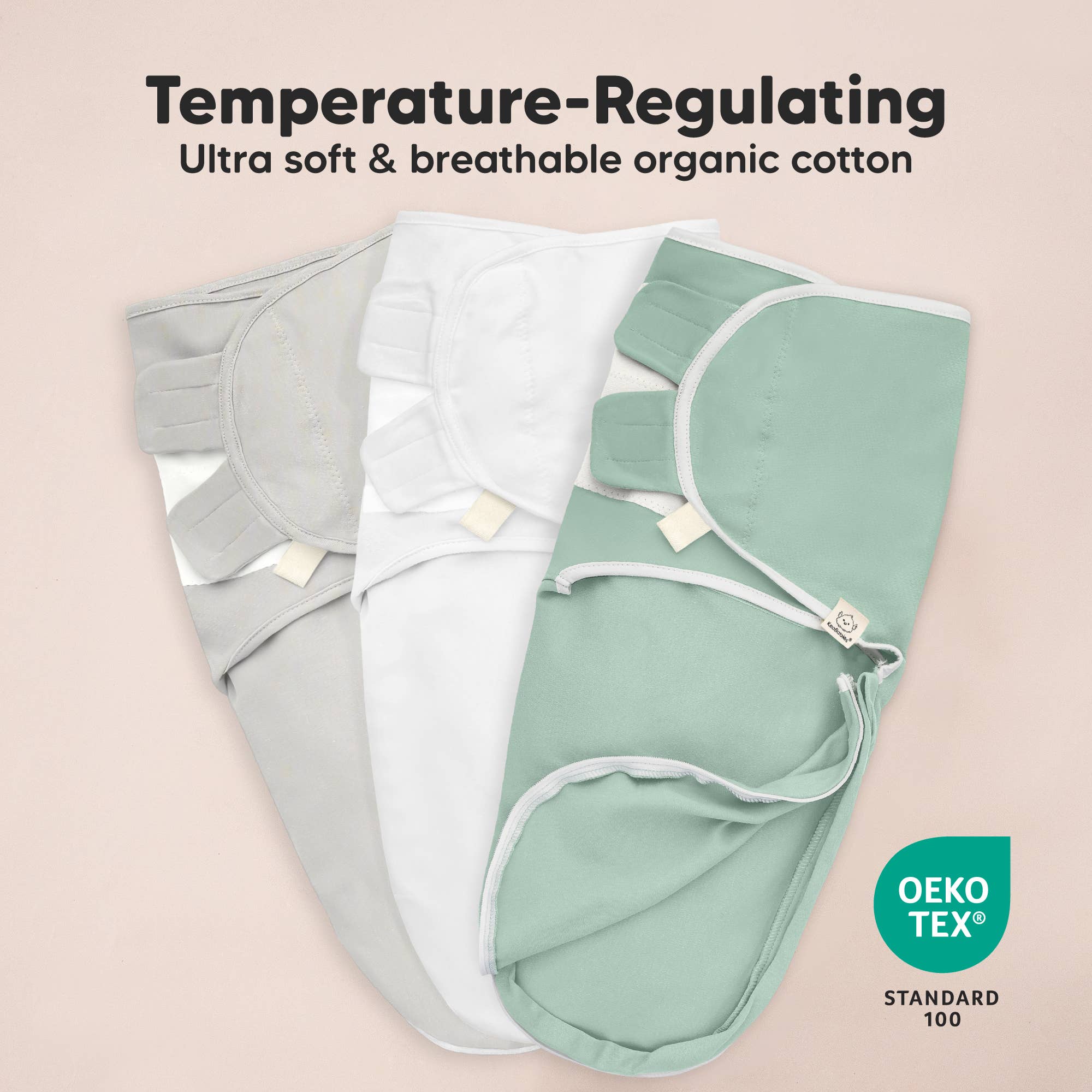 3pk Soothe Zippy Baby Swaddles 0-6 Months,Newborn Sleep Sack